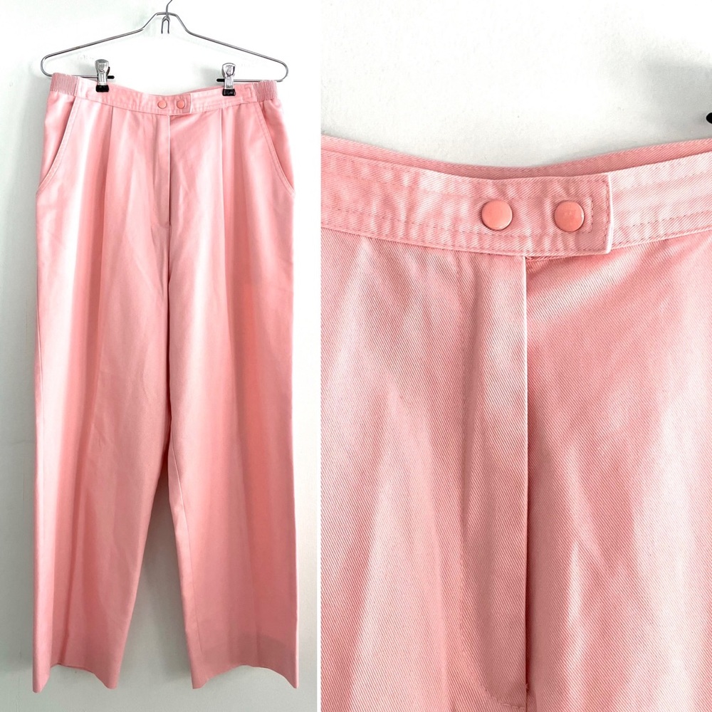 Vintage 80’s light pink high rise trousers pants